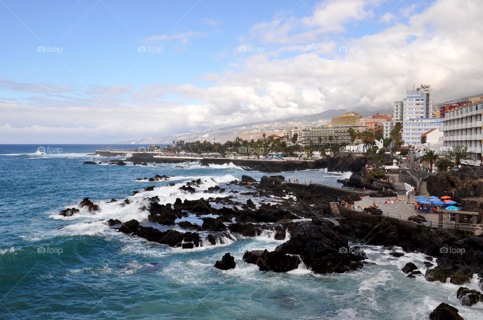 Tenerife island ocean view