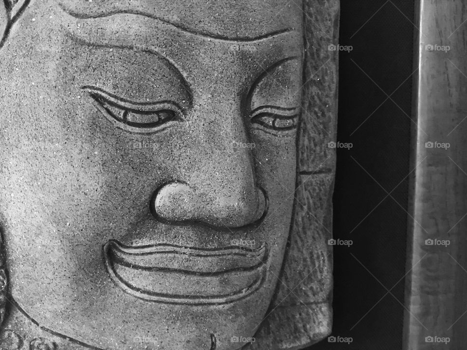 Buddha face as Cambodian Artwork 