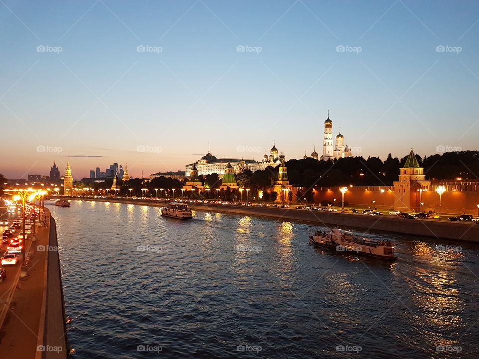 Sunset in Moscow