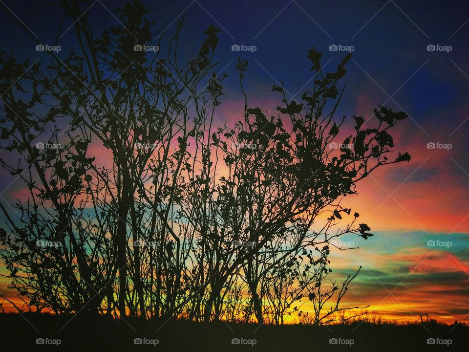 Colors showing through.