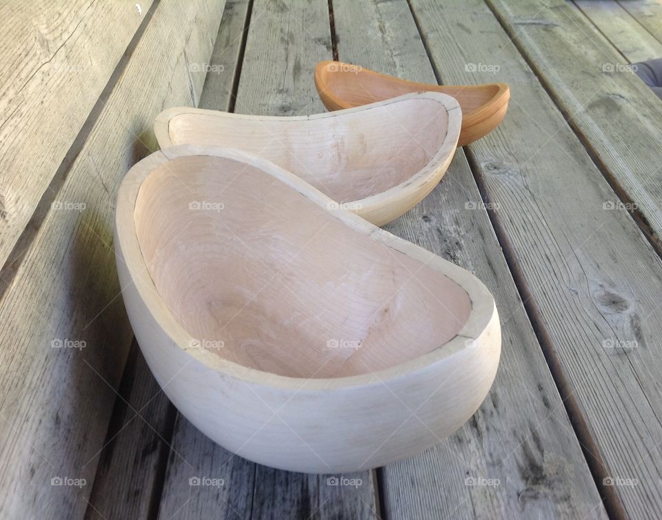 Hand carved bowls