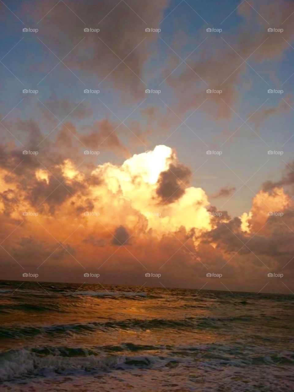 Clouds over water 