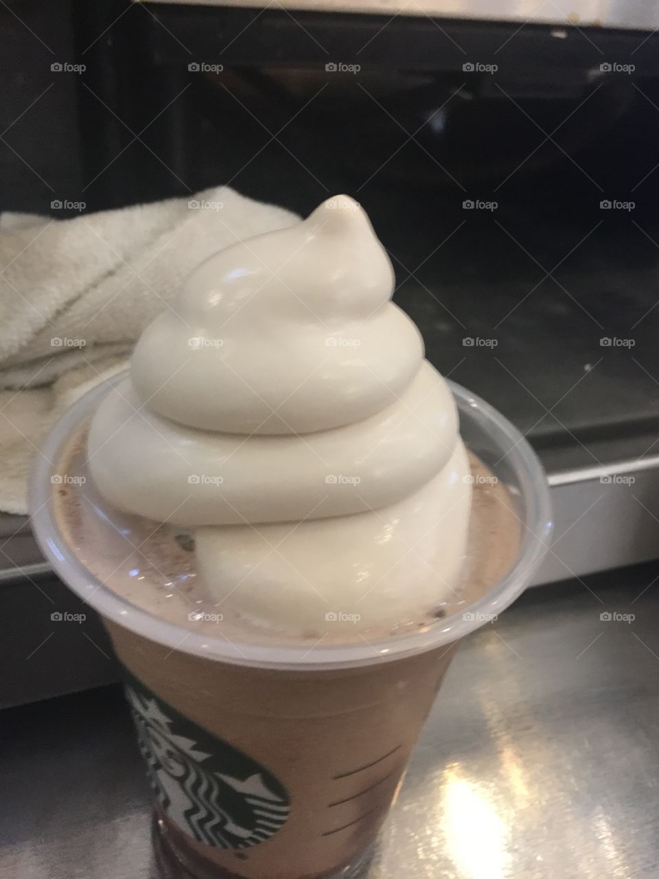 I make poop shaped whipped cream!