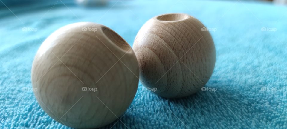 Wooden spheres