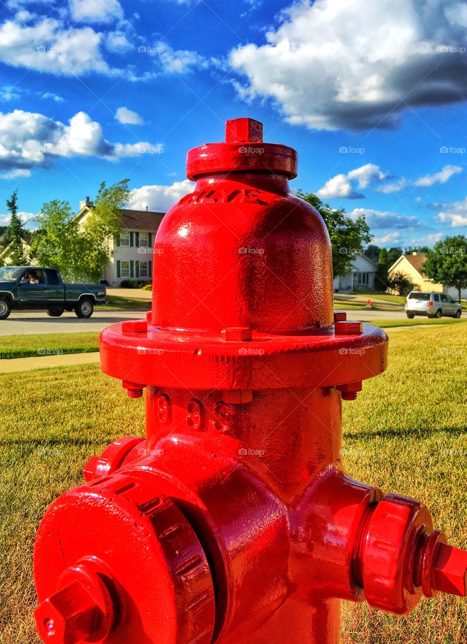 Close-up of a fire hydrant
