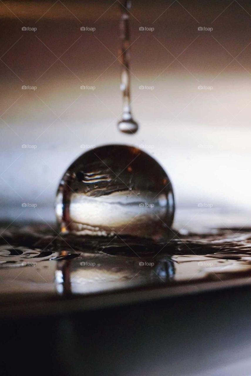 Crystal#ball#drop#water