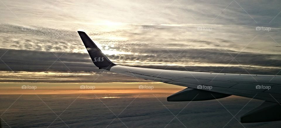 Light in the sky. fly high light