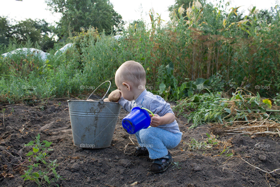 Child, Outdoors, Garden, Farm, Nature