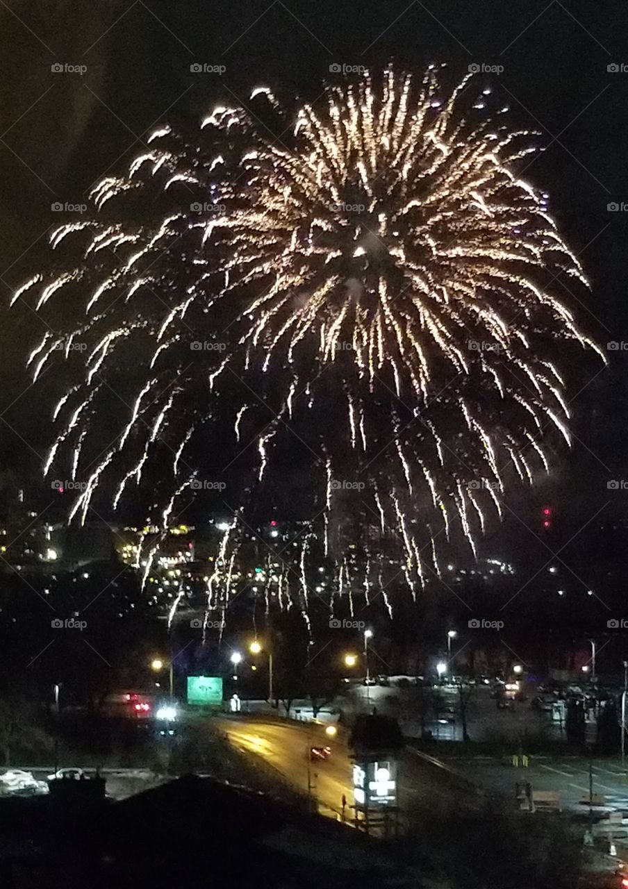 fireworks Niagara falls Canada