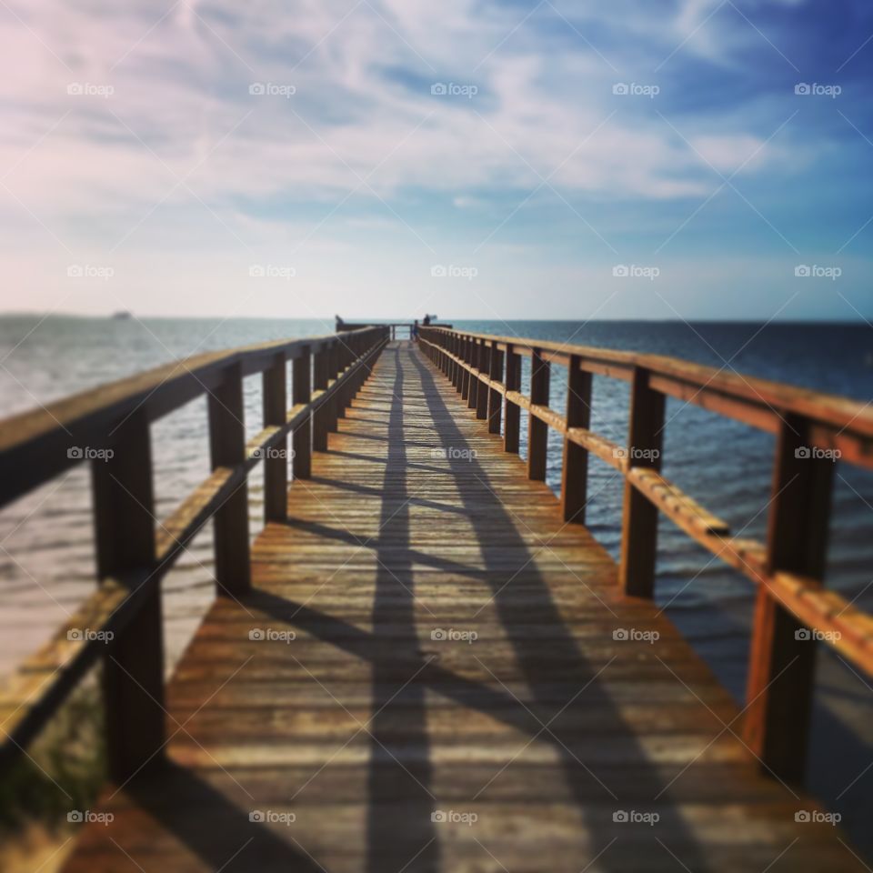 At the pier...