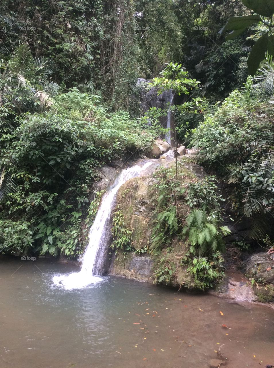 Busay Lut-Od Falls at Mt Babag Trail, Cebu City Philippines