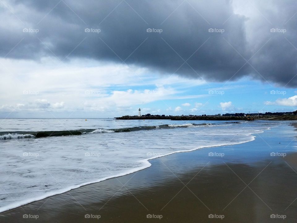 Grey morning at Santa Cruz