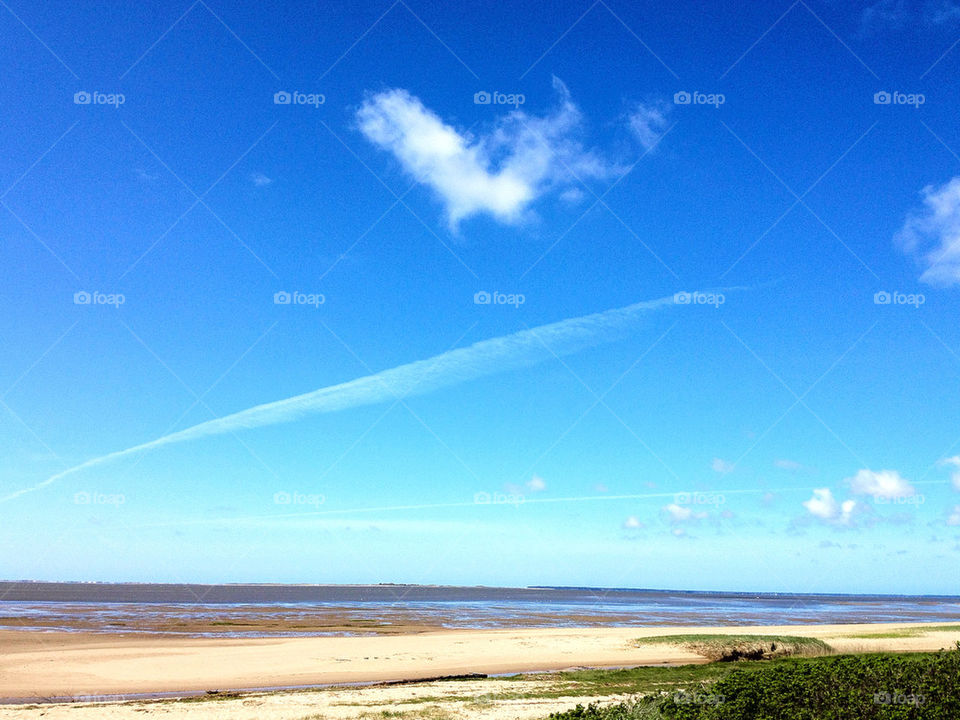 beach ocean sky sunny by itdk92
