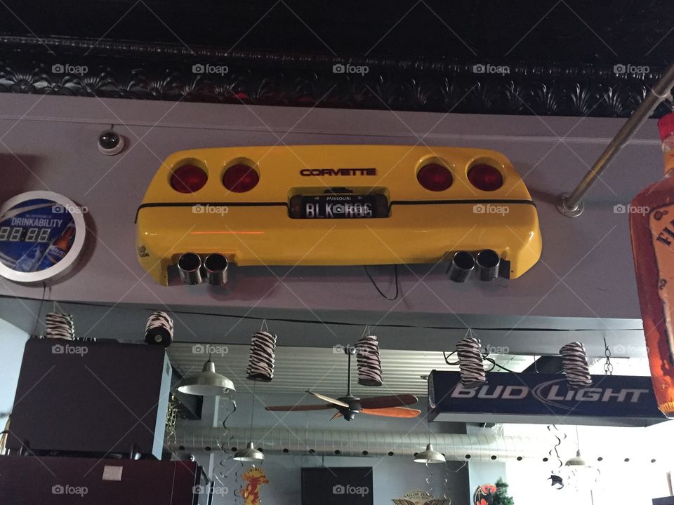 Corvette backend bar light 