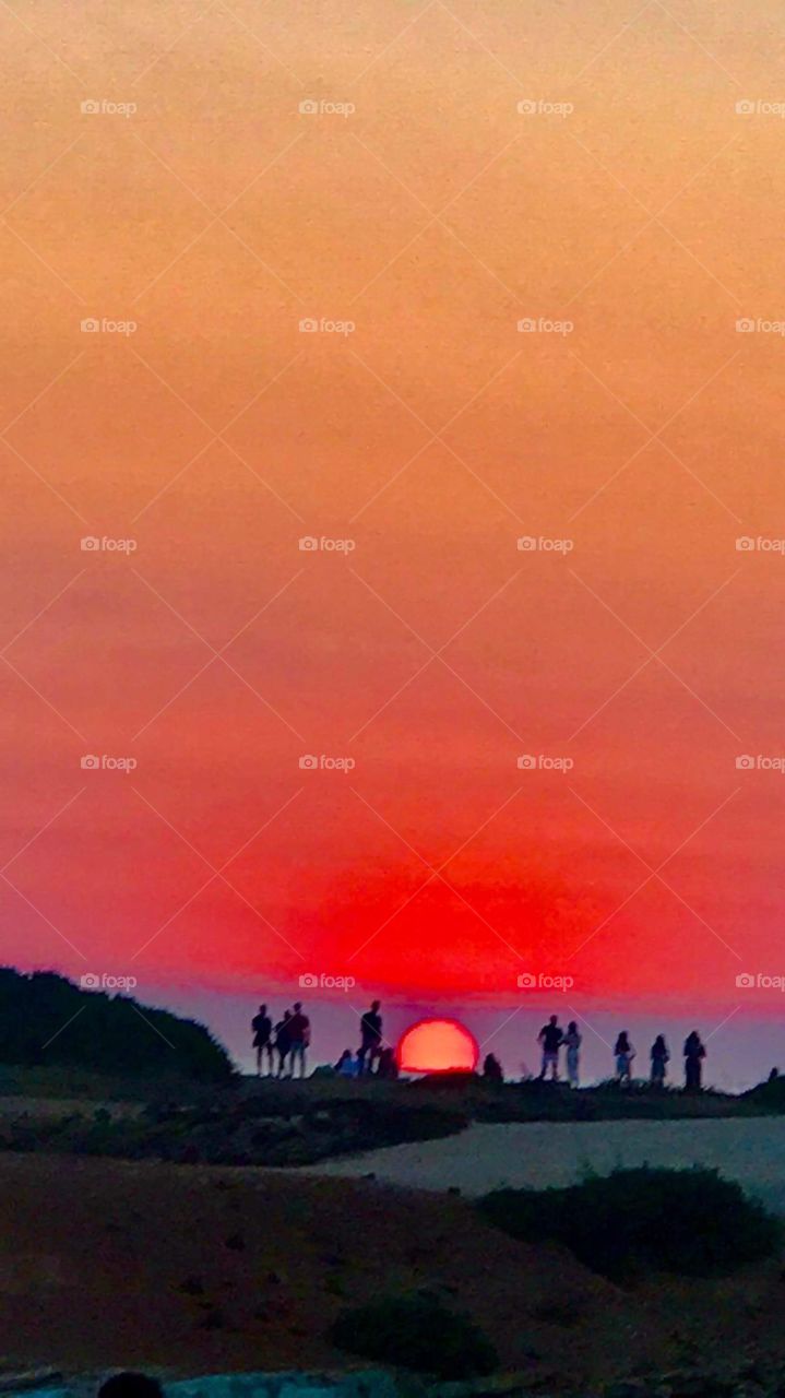 My Magic World with Sunsets - rainbow and Full moon through My eyes - Cyprus