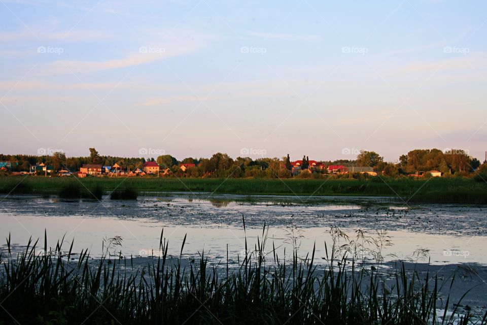 View from the shore