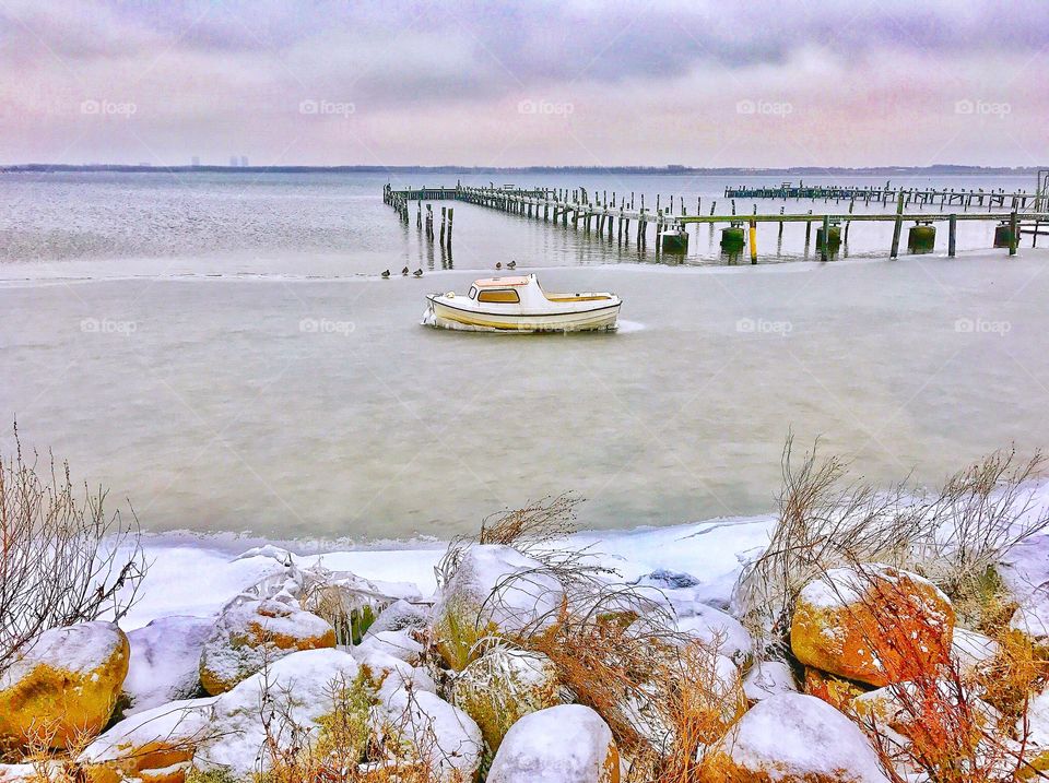 Winter in Denmark near Copenhagen
