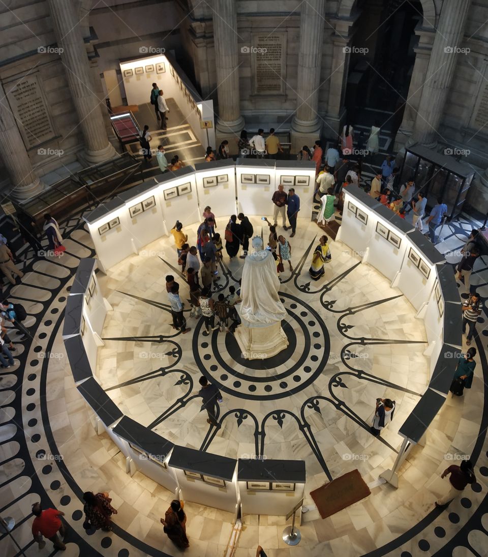 Interior of  Queen Victoria Memorial Kolkata City India
made In 1906 AD to 1921 AD.