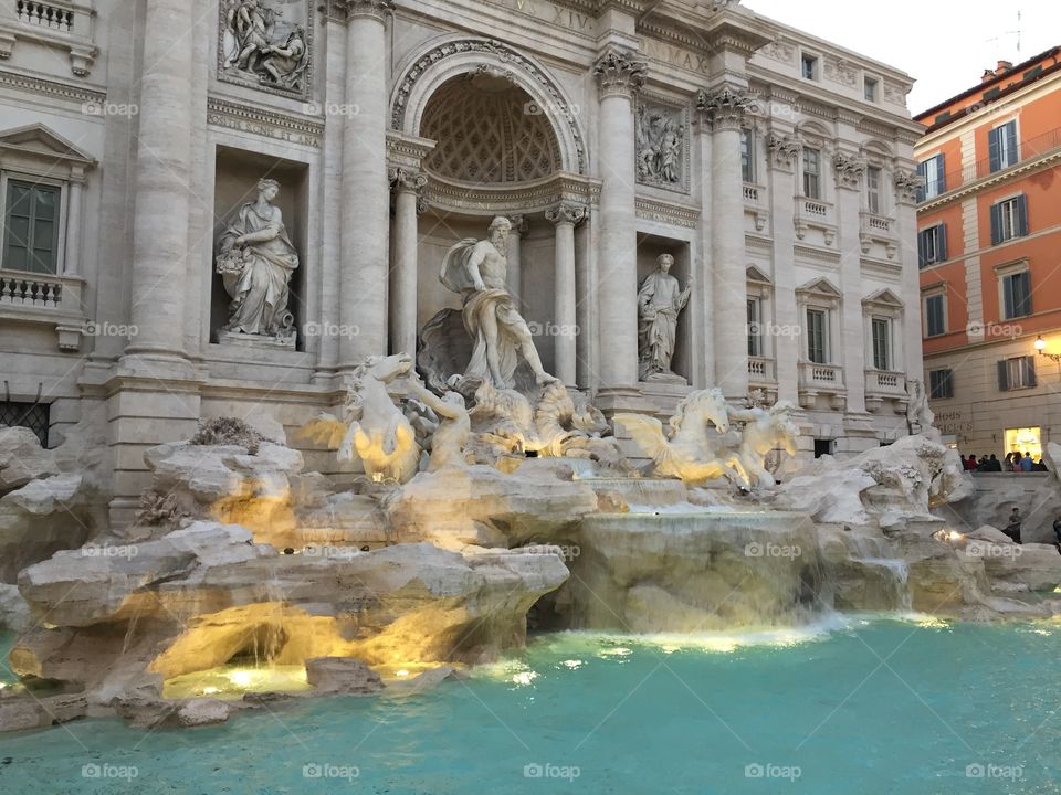 Trevi at dusk