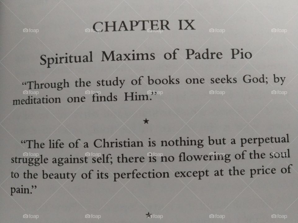 St Padre Pio Maxims