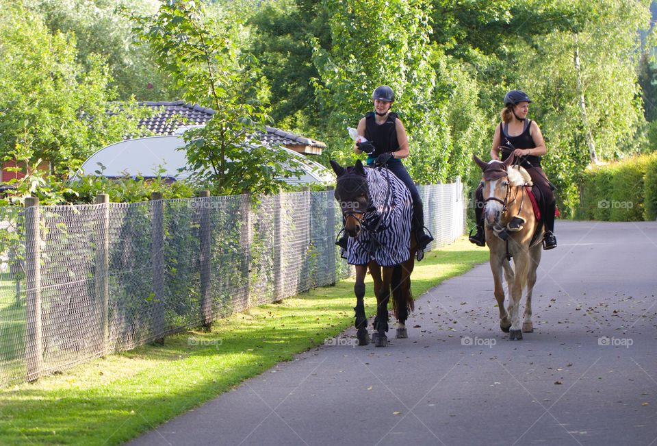 Young Female Horse Riders