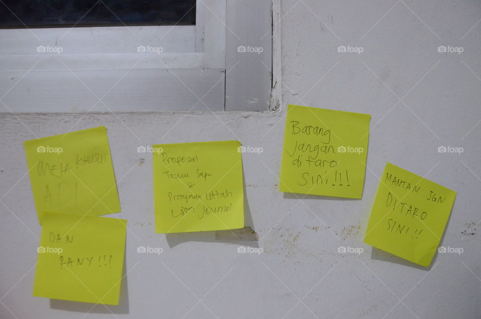 Some cute's sticky note
