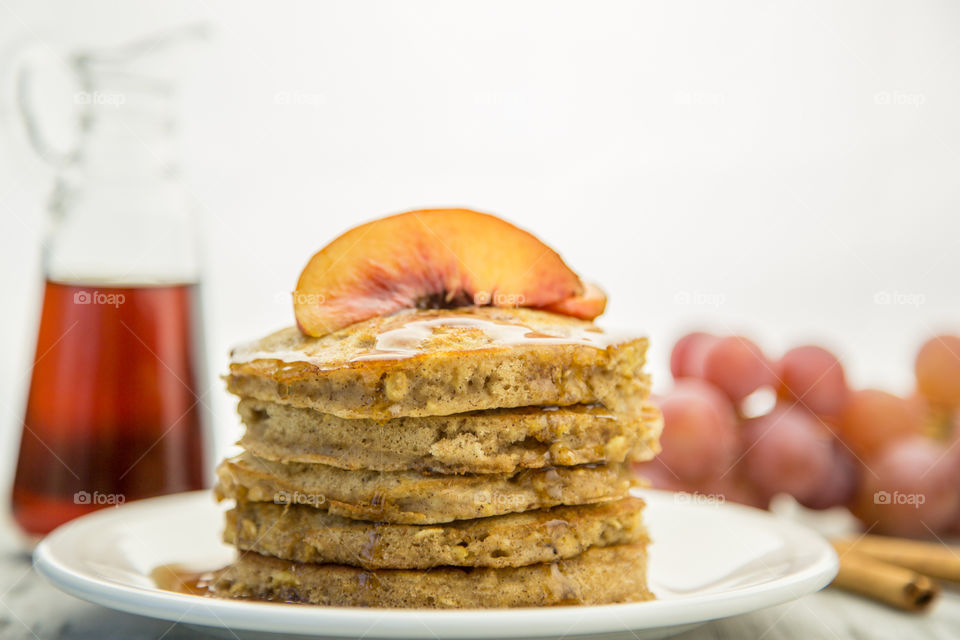 Cinnamon Oatmeal Pancakes