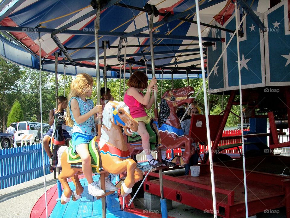 Fun on the carousel