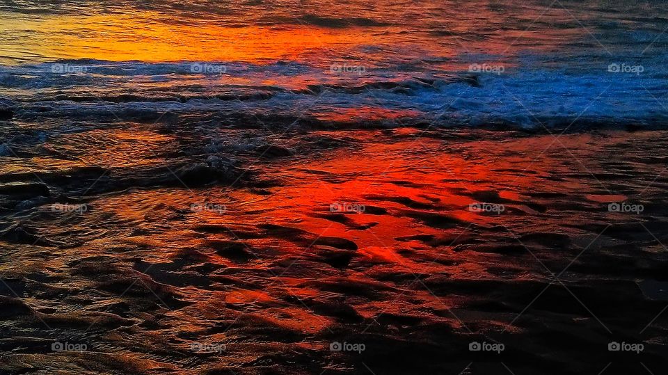 Sun took a bath in the end of this day in Bali 