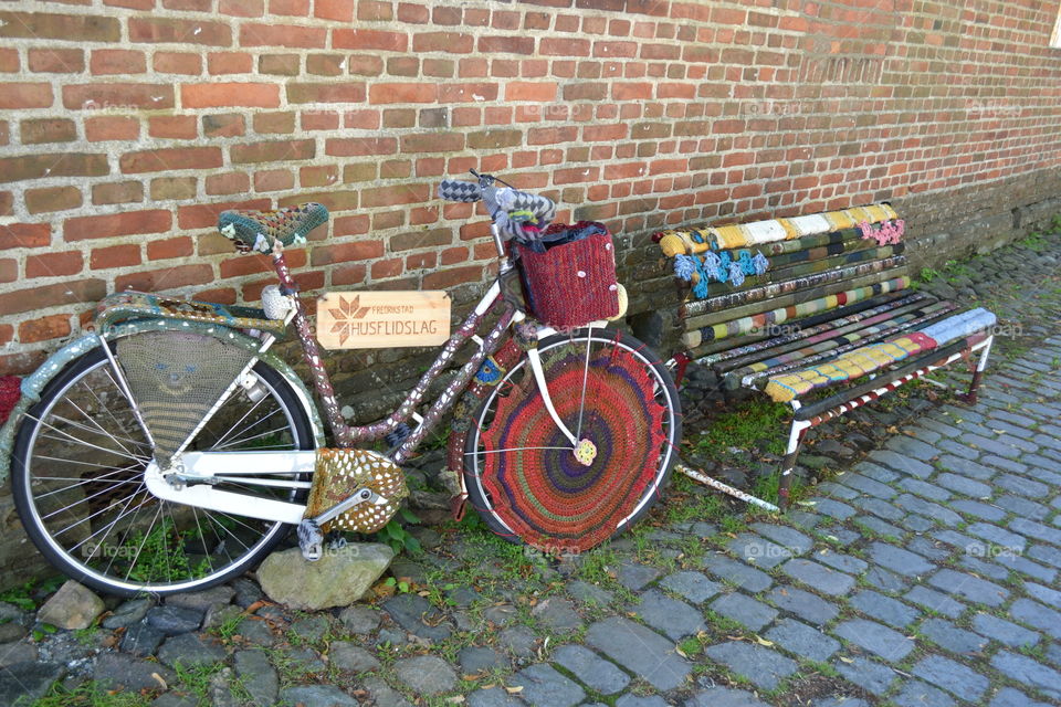 Fredrikstad bänk o cykel