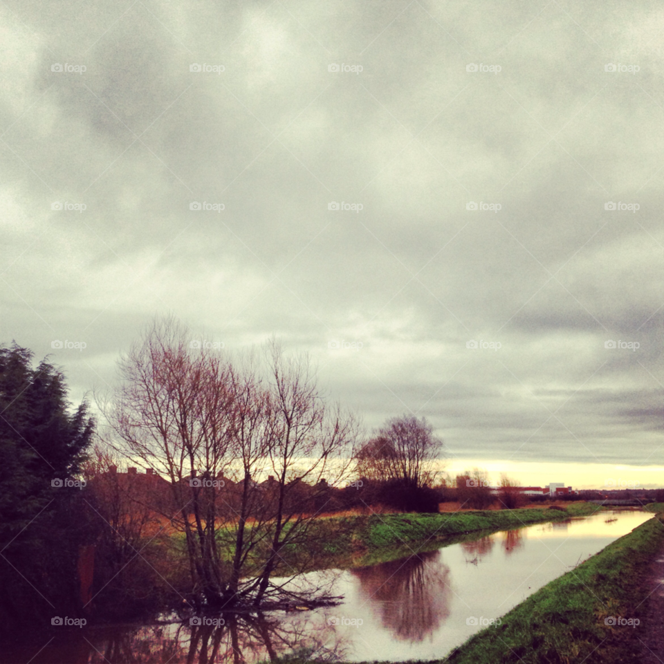 nature weather river reflection by ianbeattie