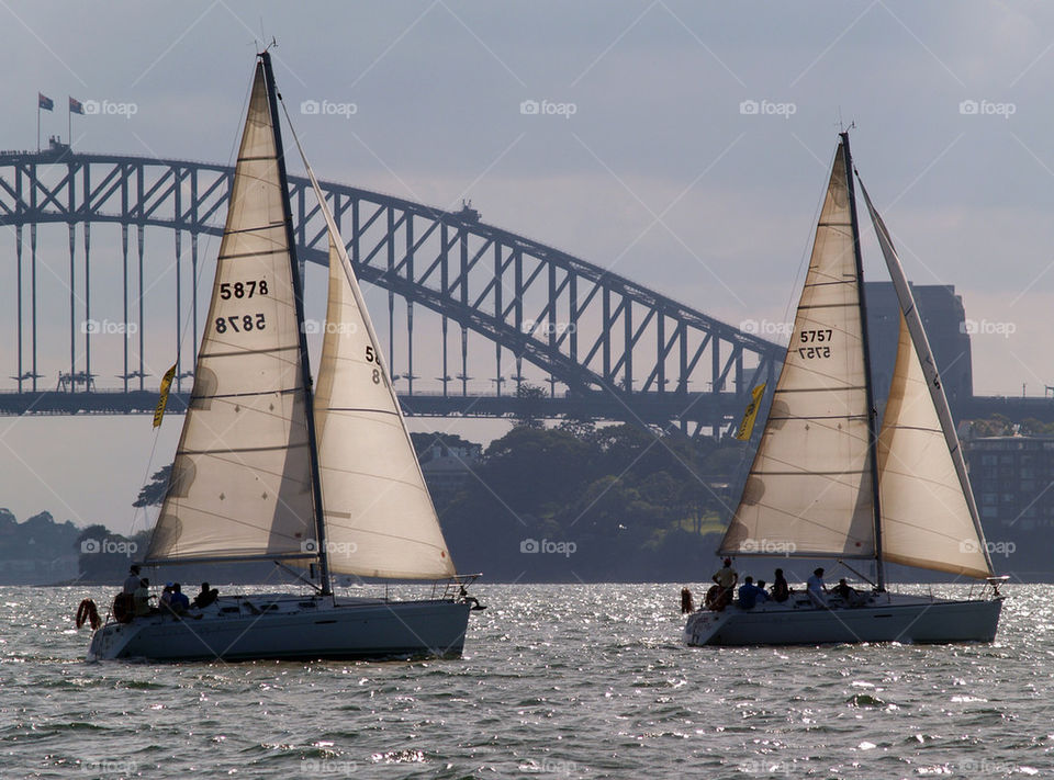 boats bridge harbor harbour by botie2