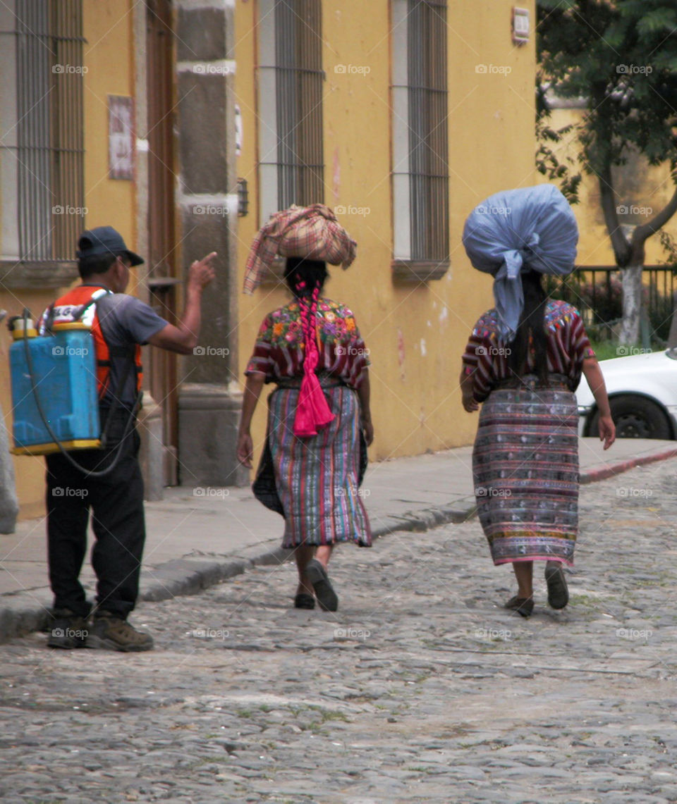 street women antigua carrying by jpt4u