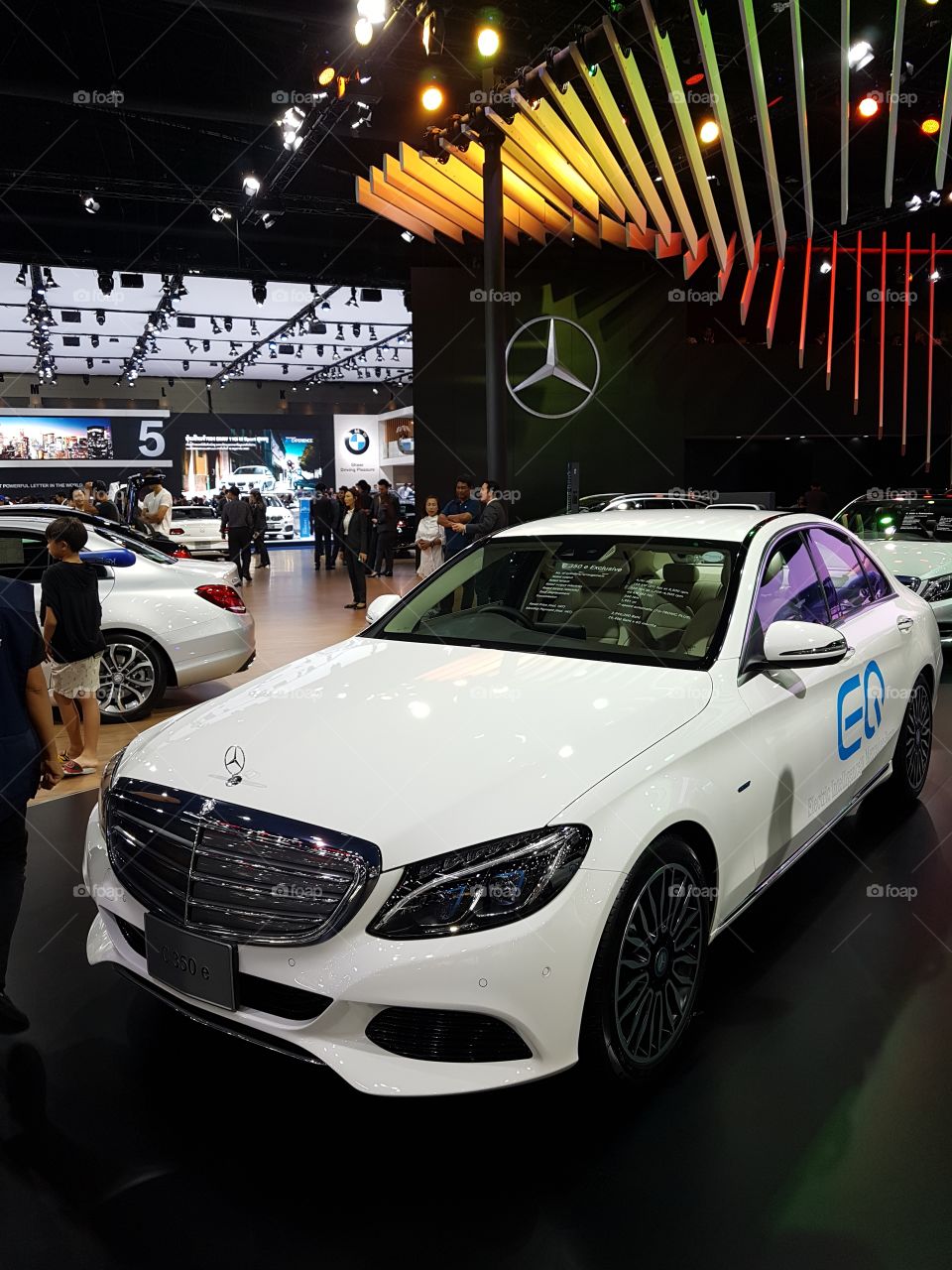 Mercedes C 350 e exclusive benz display at Bangkok international motorshow