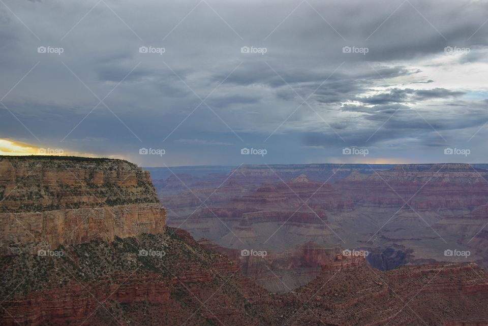 Clouds over Grand Canyon.