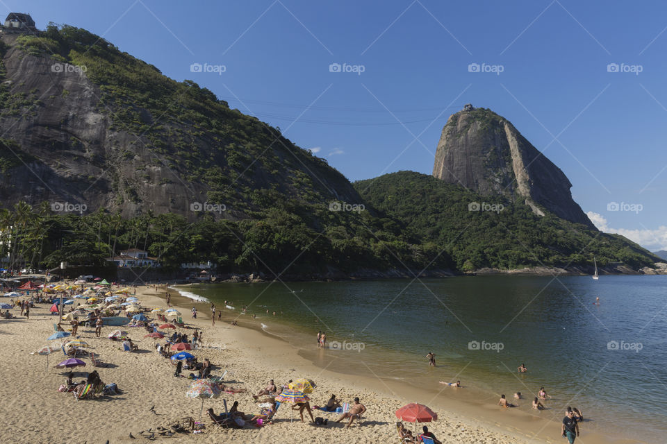 Vermelha beach in Rio de Janeiro Brazil.
