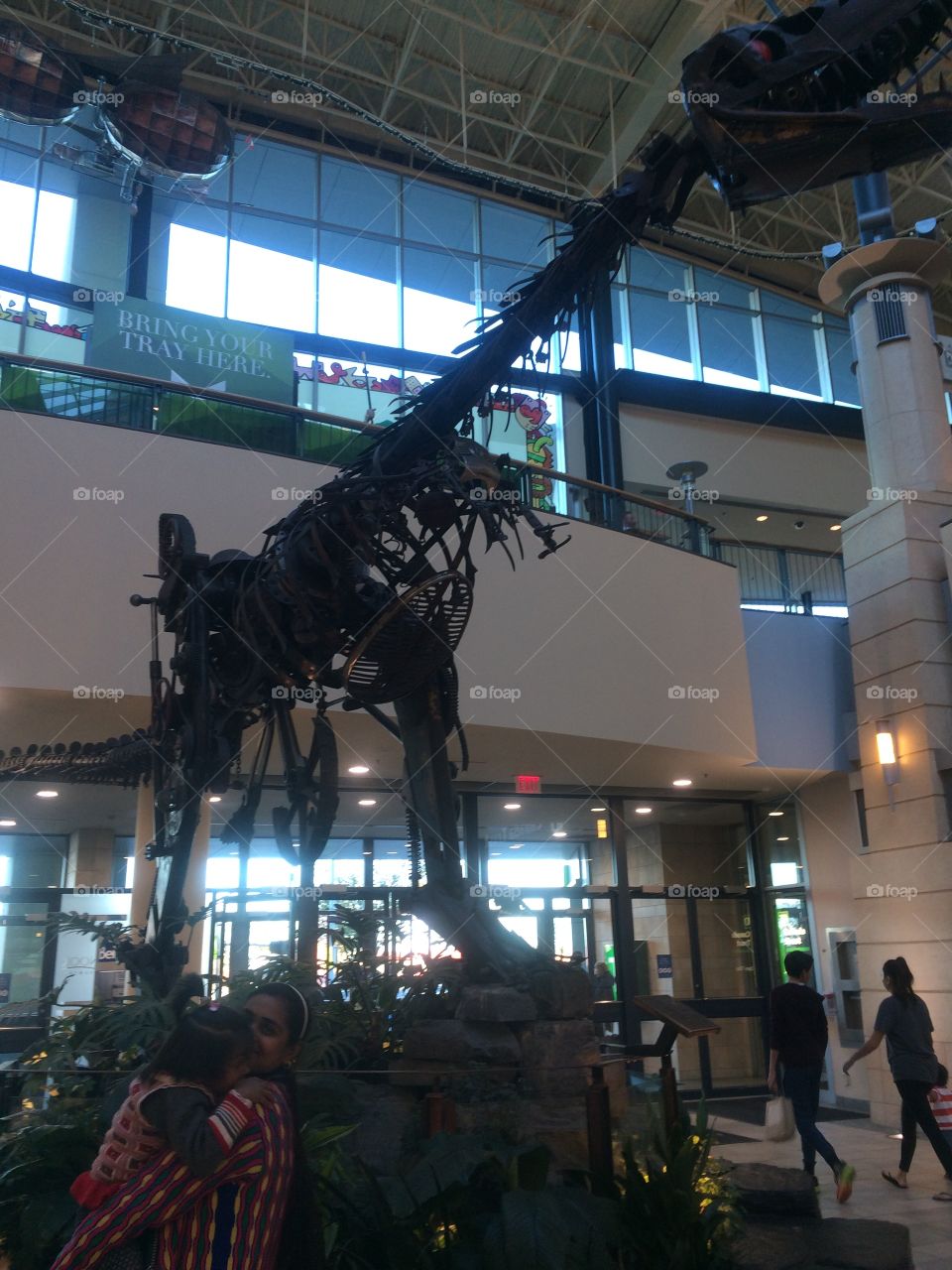 Dinosaur engineering in mall