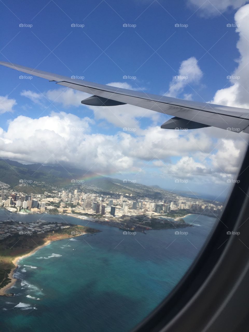 Rainbow over Oahu, Hawaii in May