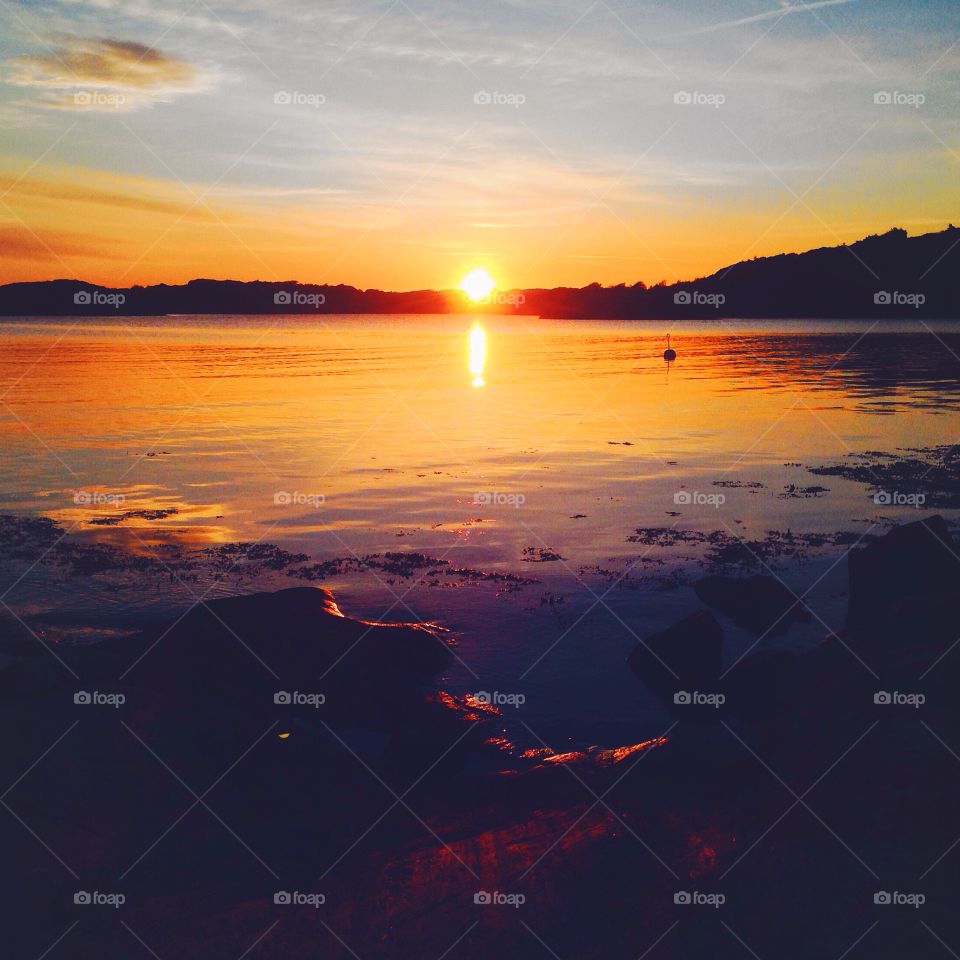 Sunset . Sunset in Scandinavian archipelago 