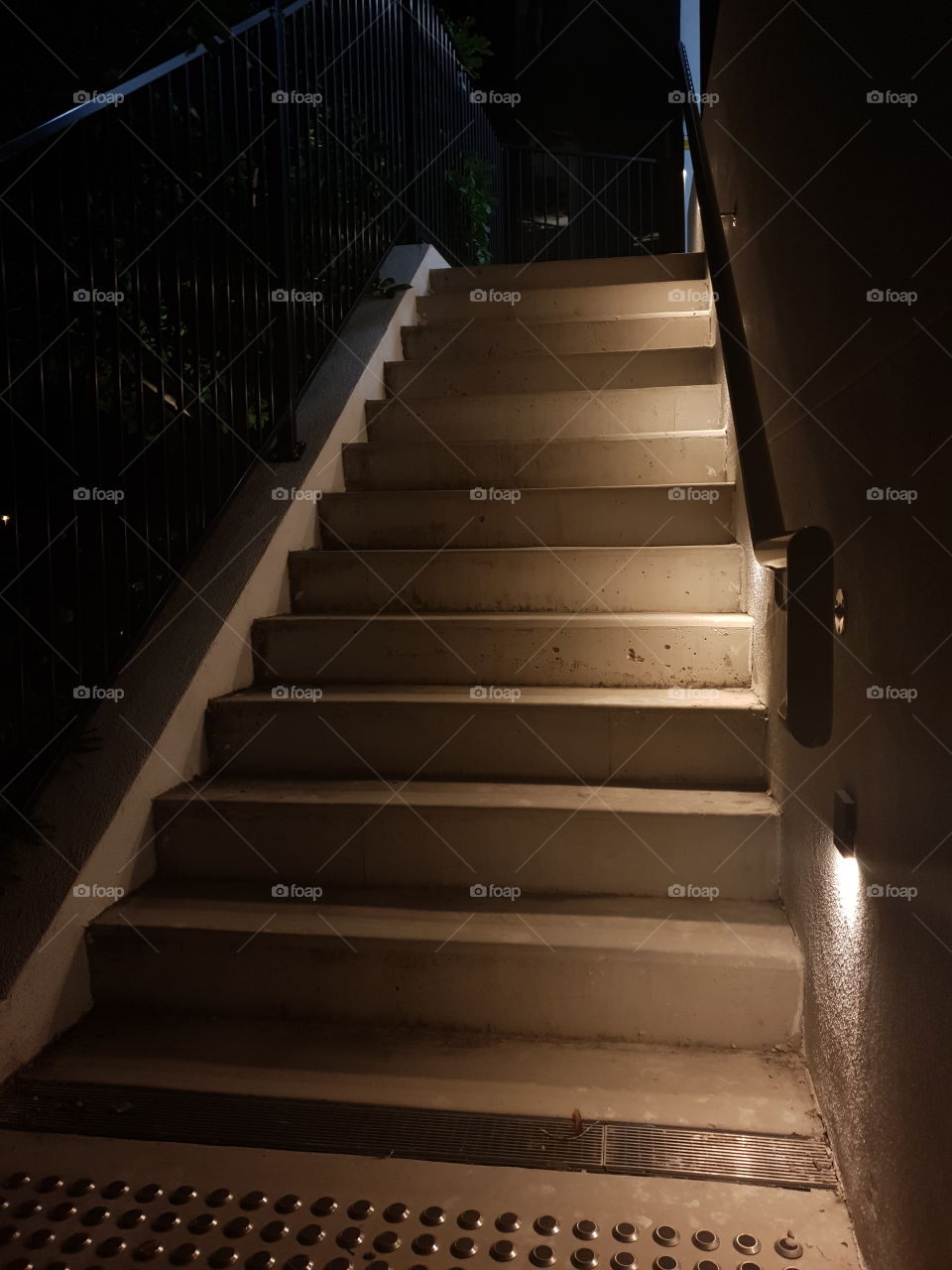 Stairway at night