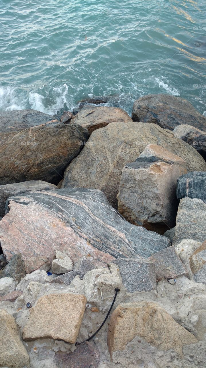 Rock, Water, Nature, Stone, Seashore