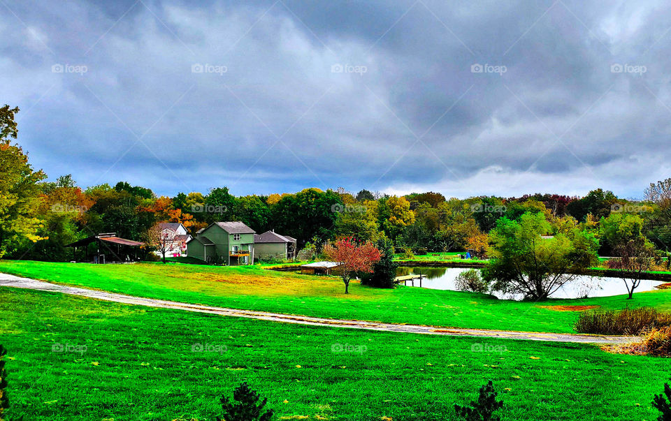 beautiful color before storm moves in