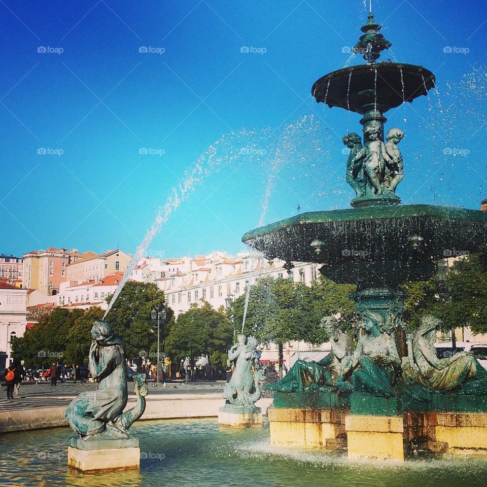 Fountain in Lisbon 