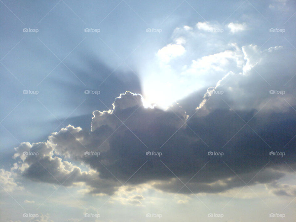 sky nature blue cloud by suneilar
