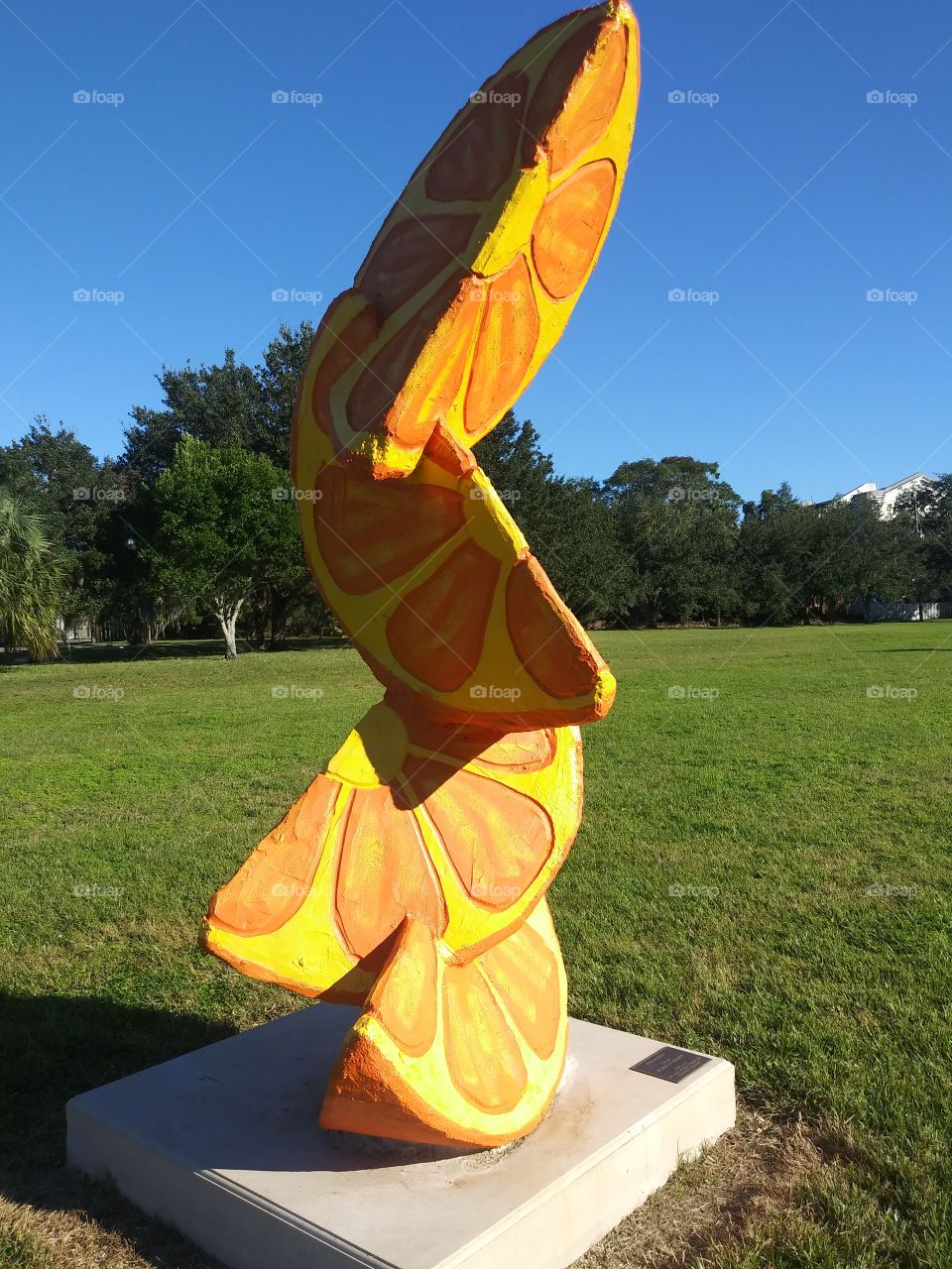 Citrus Sculpture Local Downtown Jacksonville FL.