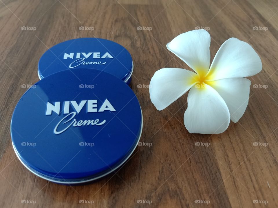 Beautiful Flower with NIVEA