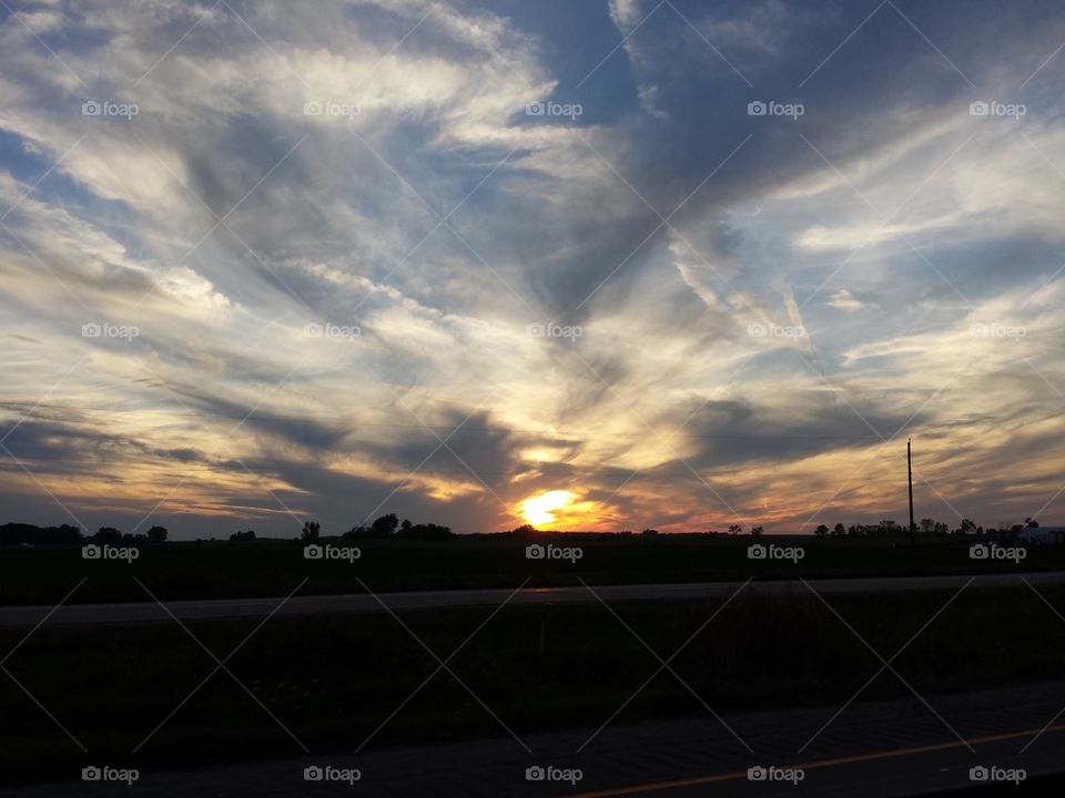 Lord's Artwork. Traveling upnorth to see family.  The sky was absolutely amazing in all its glory!