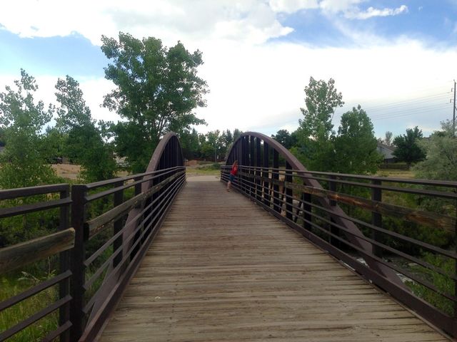 Girl on bridge