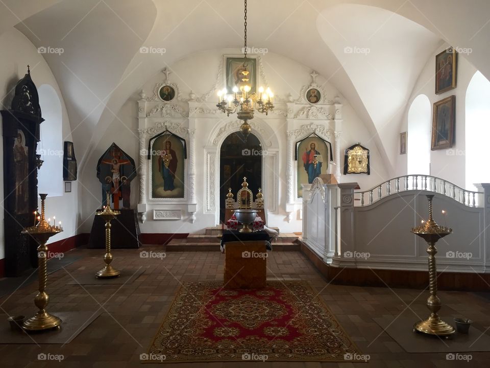 Altar of an old orthodox church