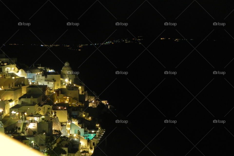 Santorini by night
